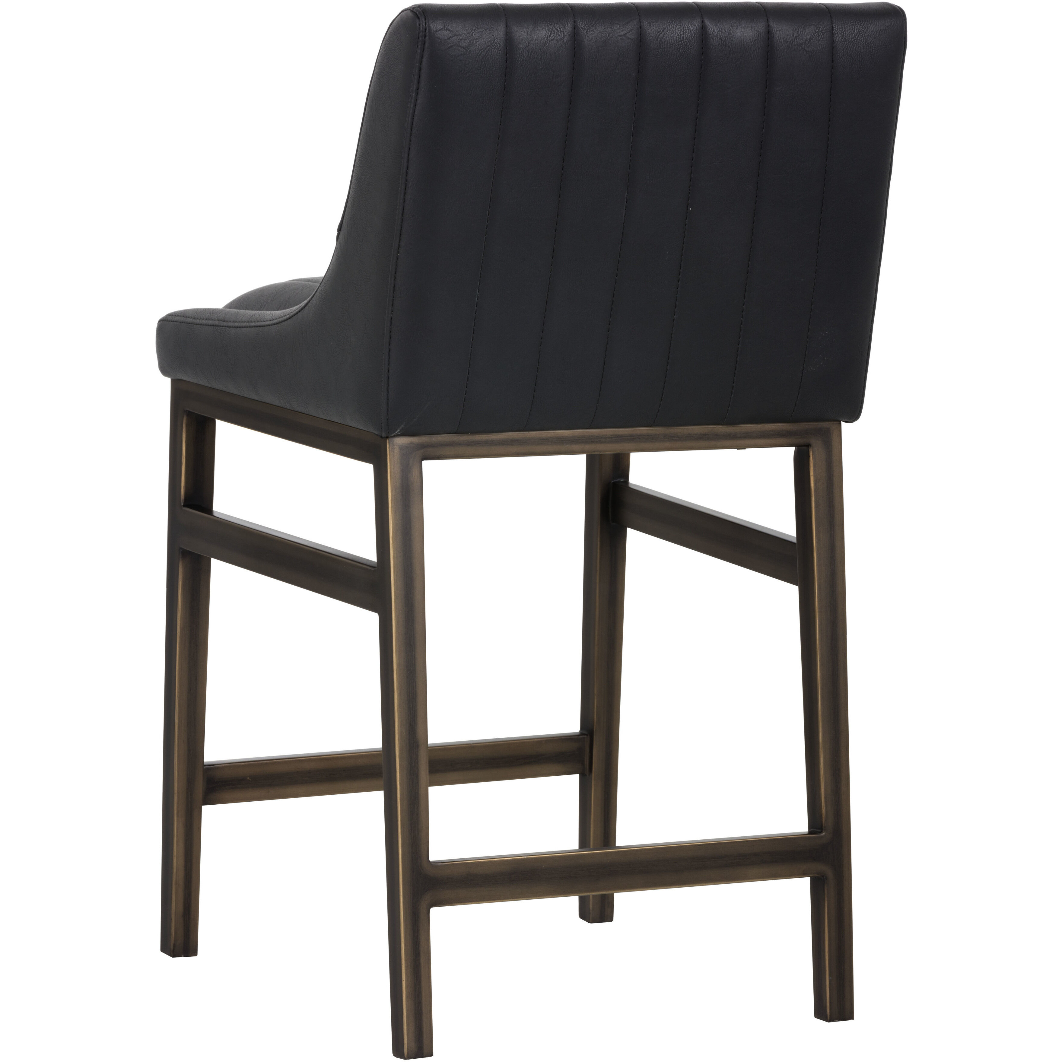Halden 36.5 inch Vintage Black Counter Stool